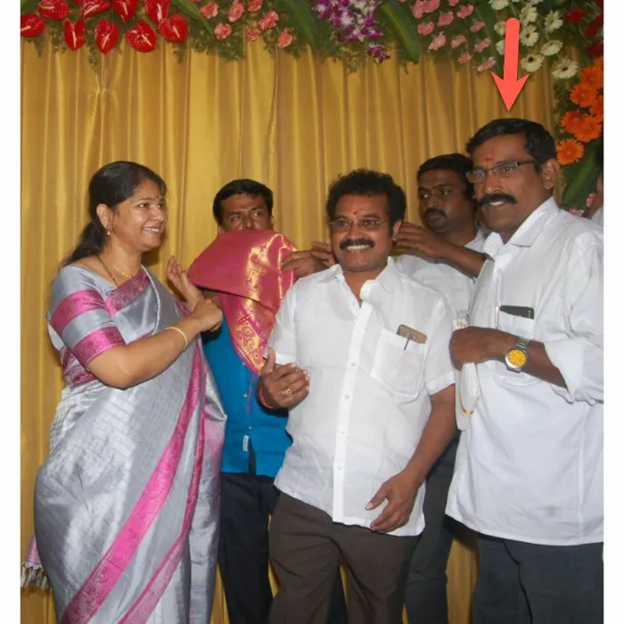 nss padi president with kanimozhi