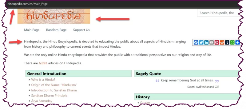 home page -hindupedia