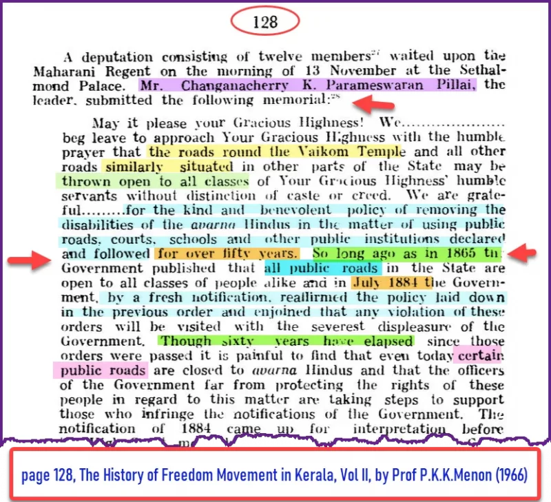 freedom of movement was not restricted in the hindu kingdom of travancore