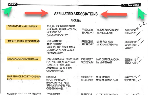 affiliated associations -gnss